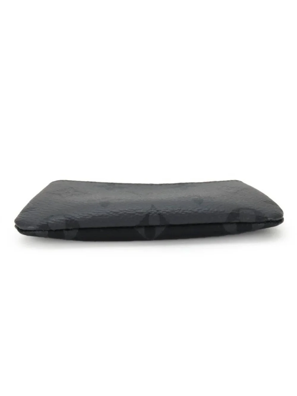 Louis Vuitton Coin Case Pochette Cles Monogram Eclipse Gray Black Silver